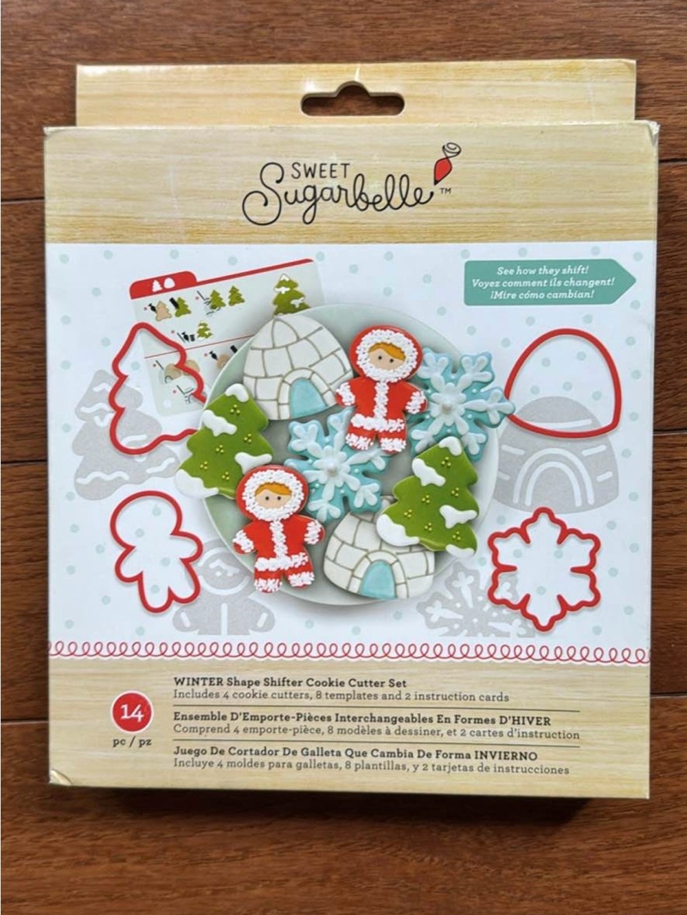 Winter Cookie Cutter Set - Red & Green